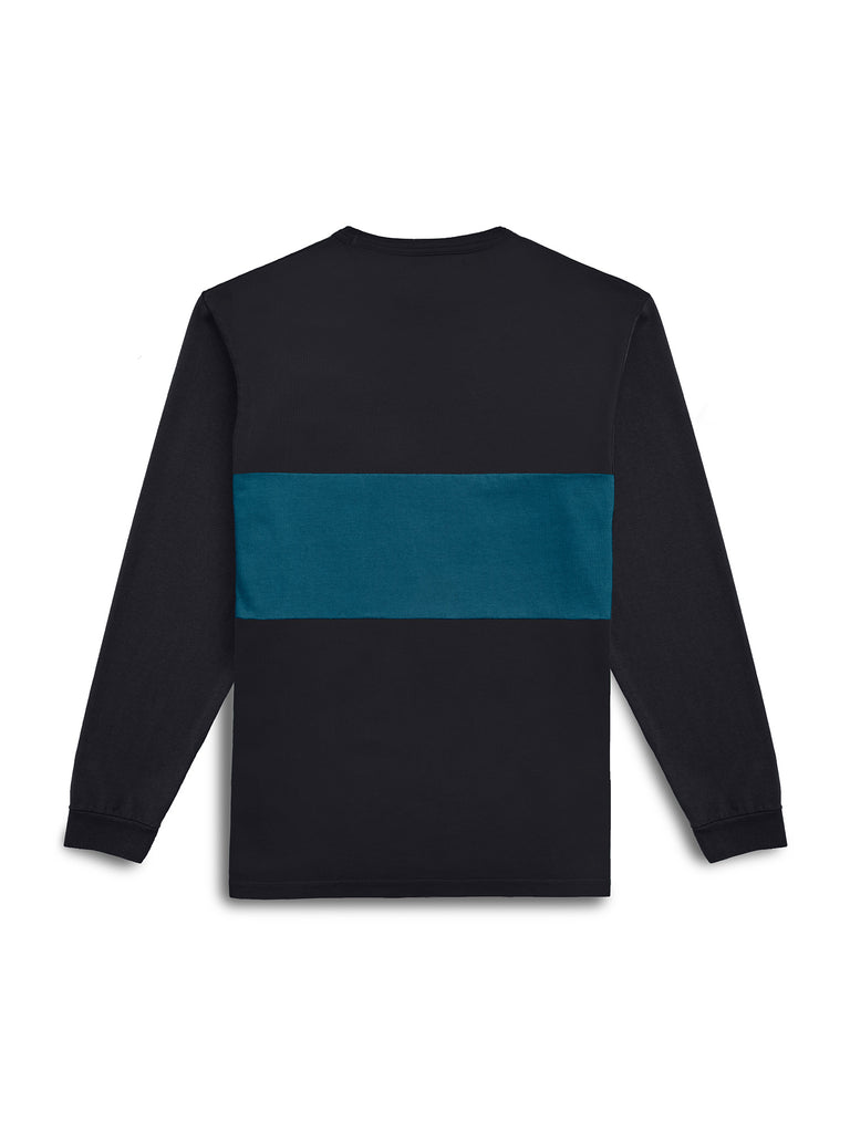Warren Long Sleeve T-shirt | Black Kite - Buzzard Blue | Admiral Sporting Goods